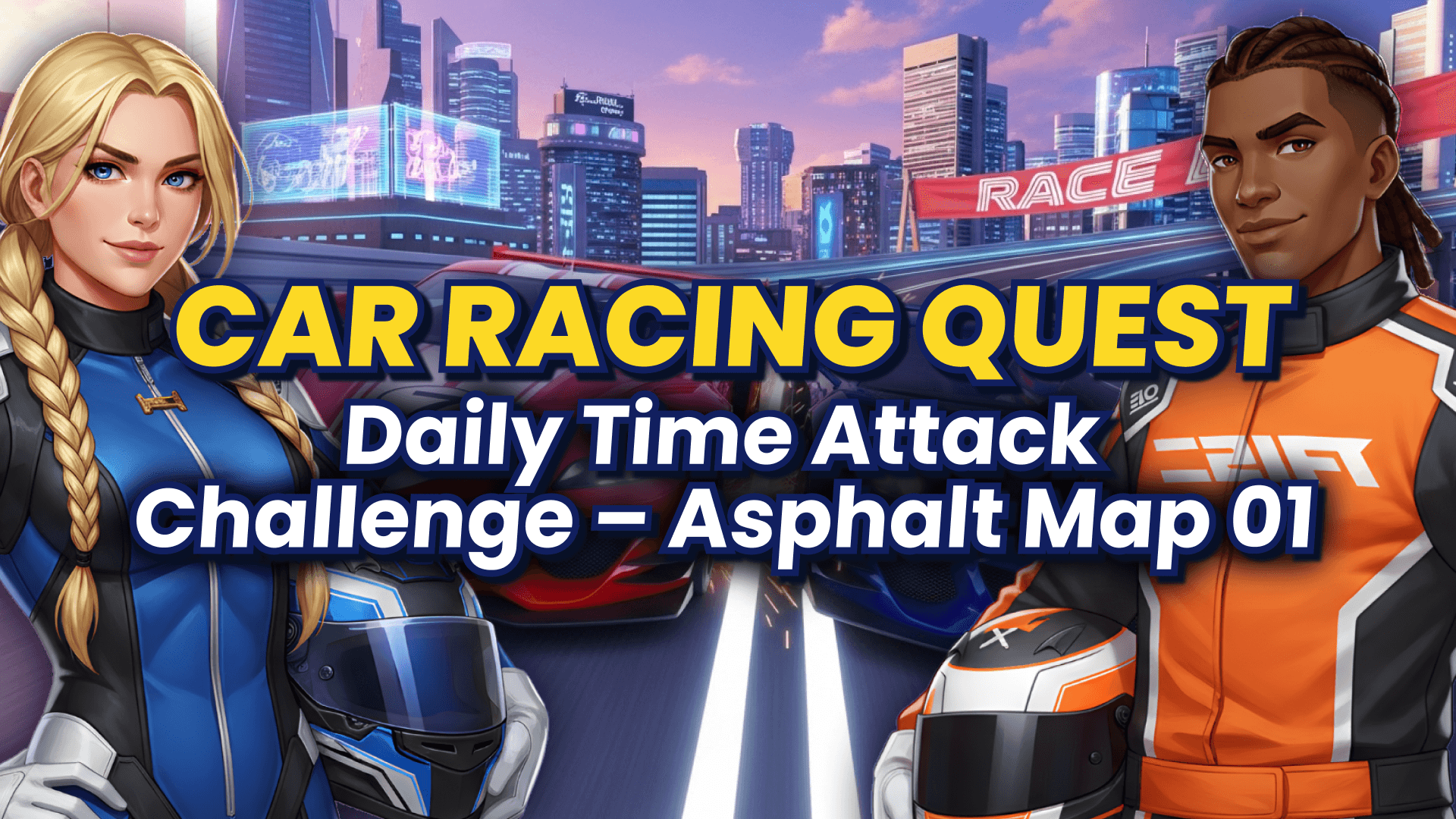 Car Racing Quest: Daily Time Attack Challenge – Asphalt Map 01
