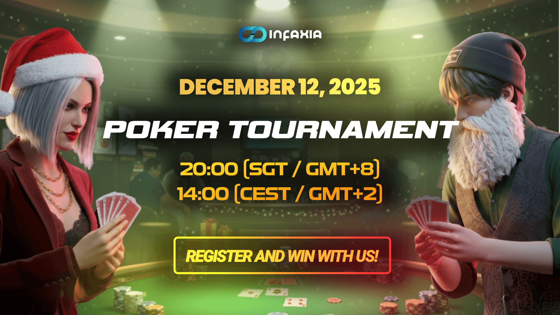 💰 INFAXIA Poker Tournament: Bluff or Bust